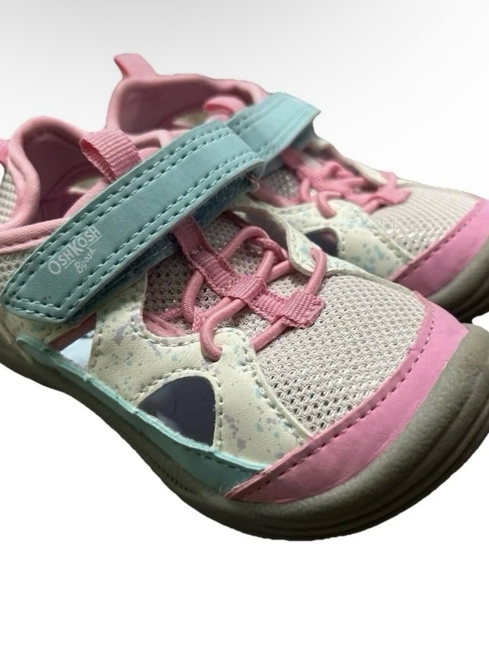 Toddler Girl Oshkosh Water Shoes Summer Beach Washable Size 6